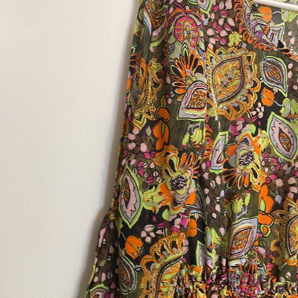 WOMENS MEDIUM UMGEE MULTI COLOR SHORT DRESS - Picture 5 of 6